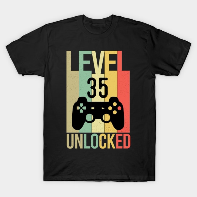 Level 35 Unlocked T-Shirt by creativeKh